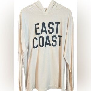 East Coast Hoodie Unisex XL Cuffed Long Sleeve Preppy Coastal